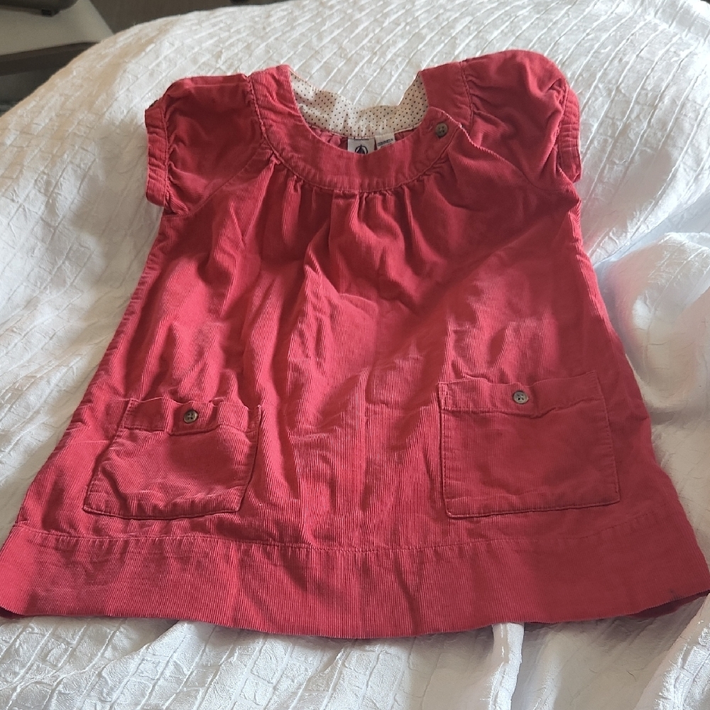 SOLD🌞Jacadi French Brand Pink Corduroy Dress 3T